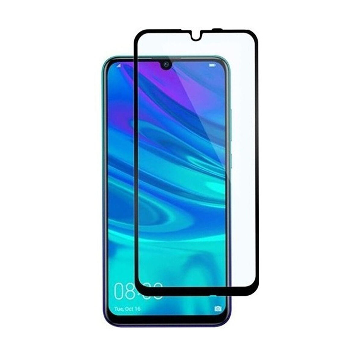 Huawei Y8p Uyumlu Ön Koruma Seramik Nano Ekran Koruyucu (Siyah)