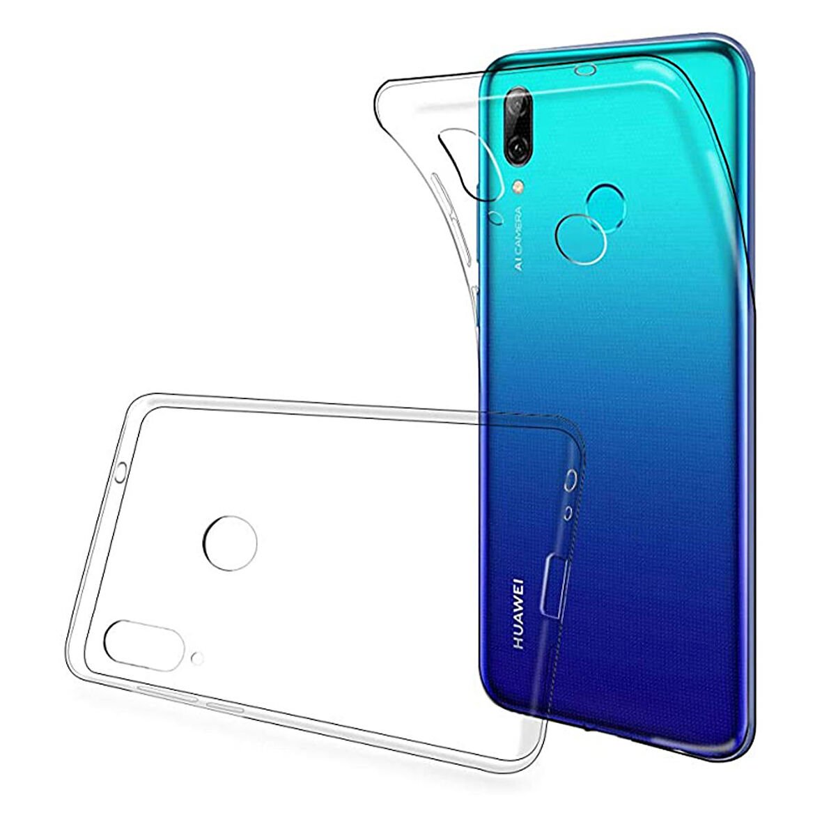 Huawei P Smart S Lux Seri Kamera Korumalı Şeffaf Kılıf