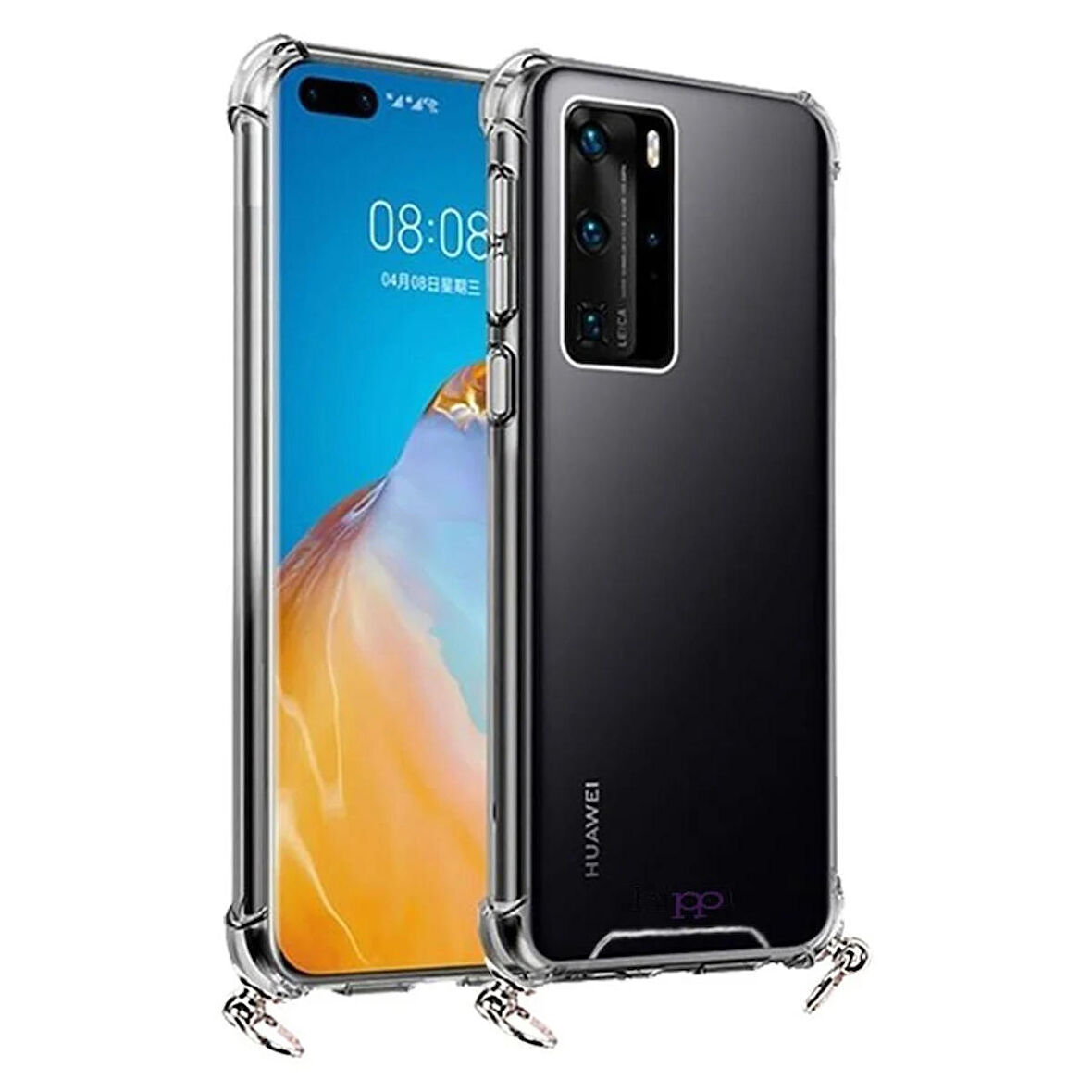 Huawei P40 Darbe Emici Şeffaf Silikon Kılıf