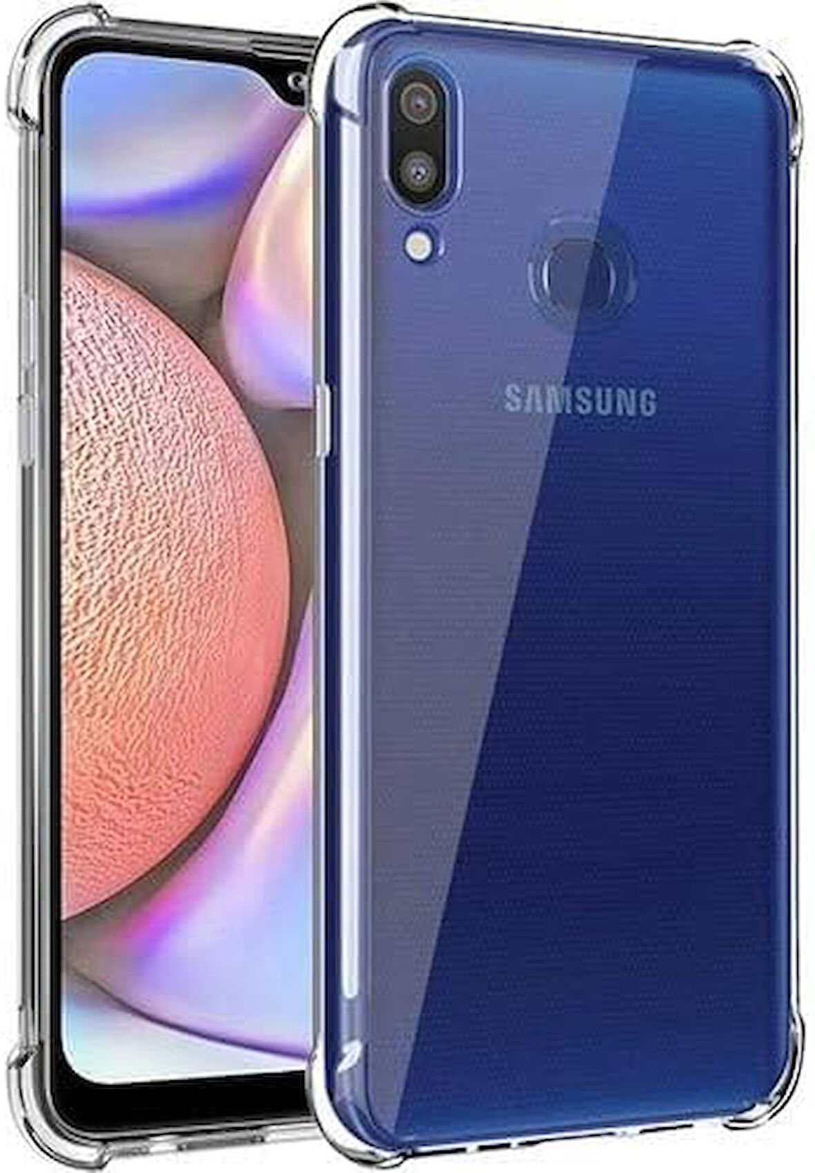 Samsung Galaxy A10s Uyumlu Darbe Emici Şeffaf Silikon Kılıf