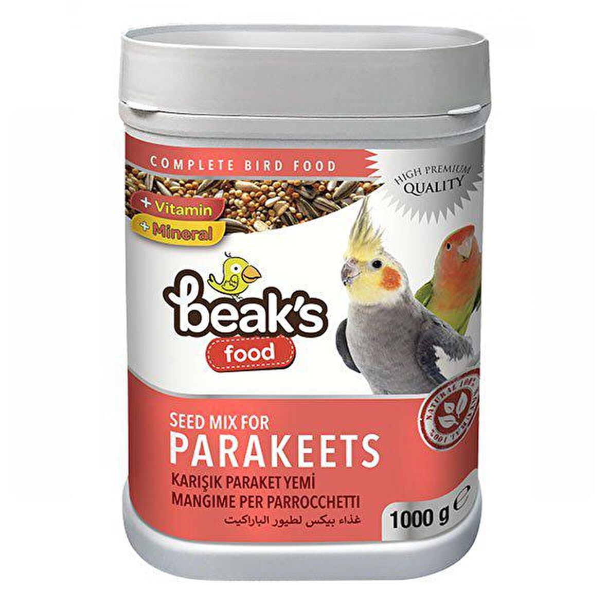 Beaks Paraket Meyveli 1 Kg Papağan Yemi 