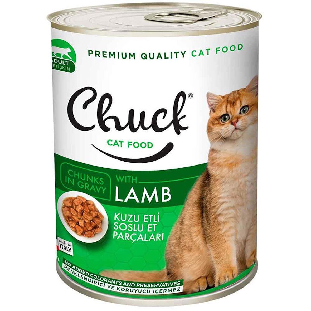 Chuck Kedi Konservesi Kuzu Etli 415 Gr