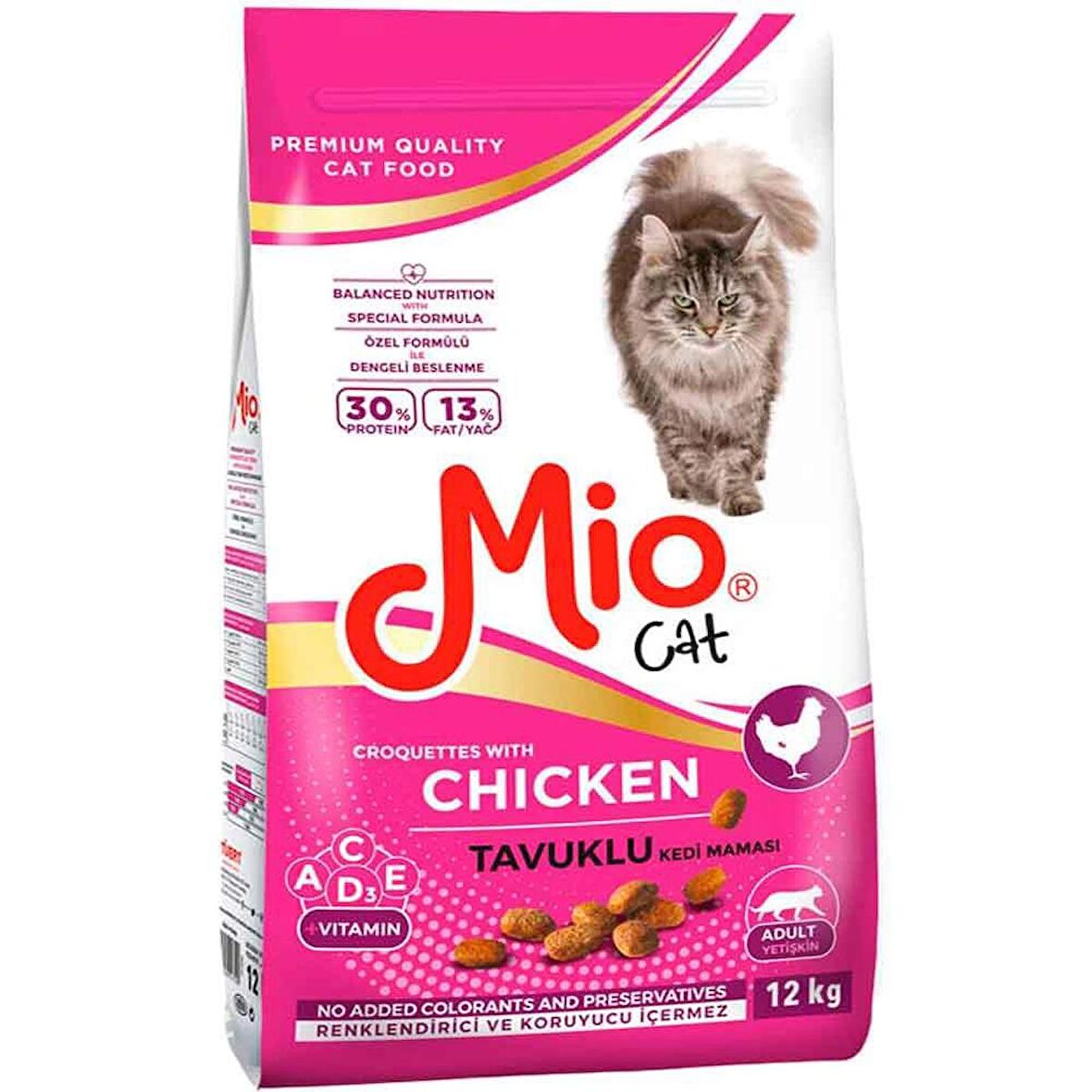 Mio Tavuklu Yetişkin Kedi Maması 12 Kg