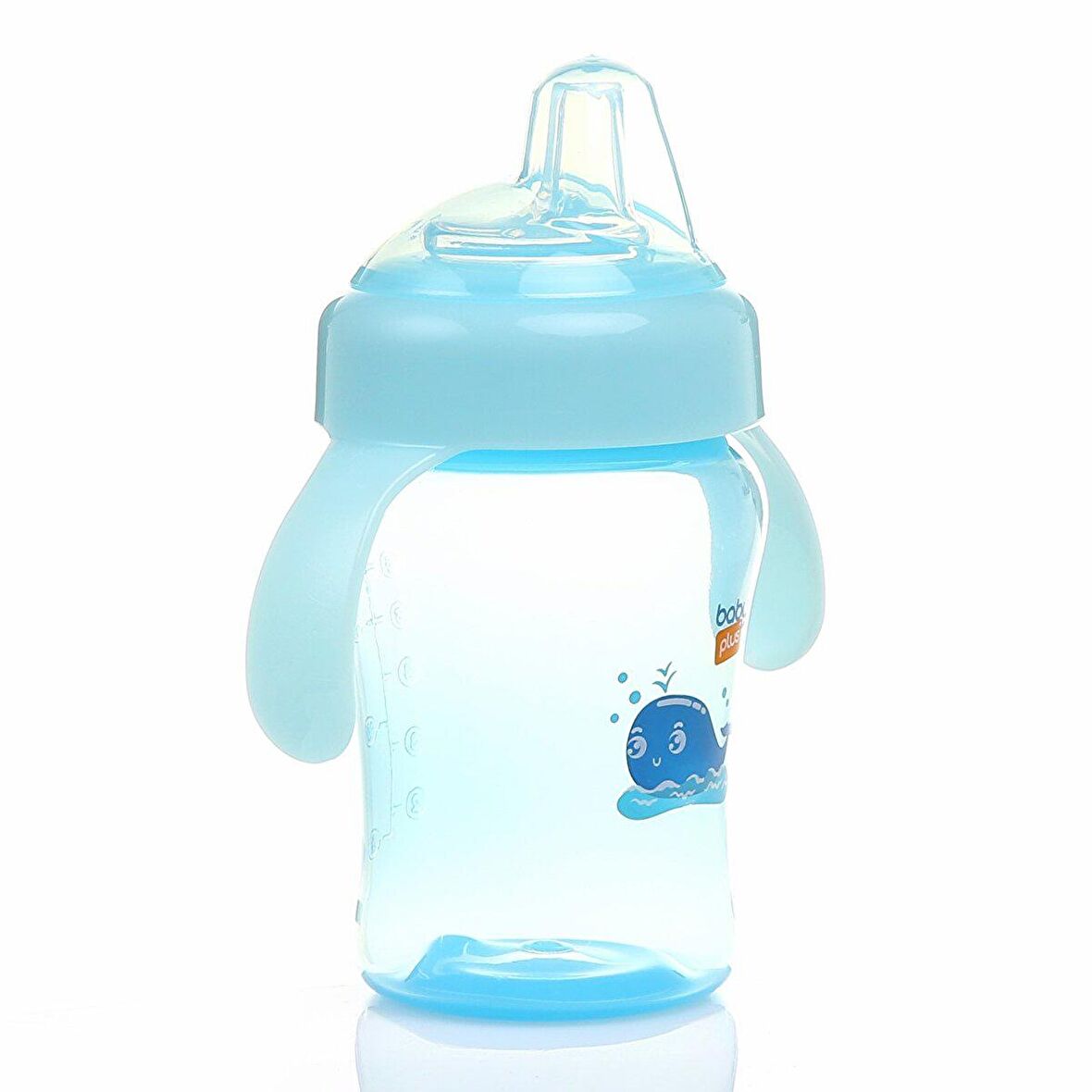 baby plus 240 ml Antikolik Akıtmaz Kulplu PP Bebek Alıştırma Bardak