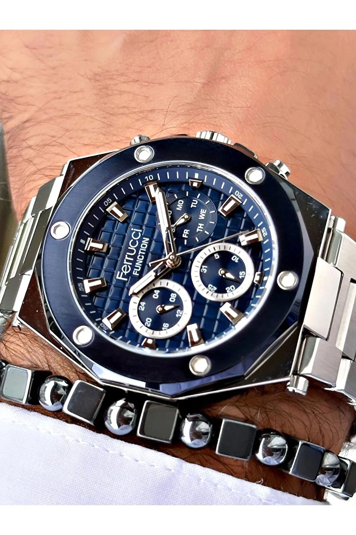 Ferrucci Fonksiyonları Aktif  Spor Model Erkek Kol Saati+Bileklik Hediye