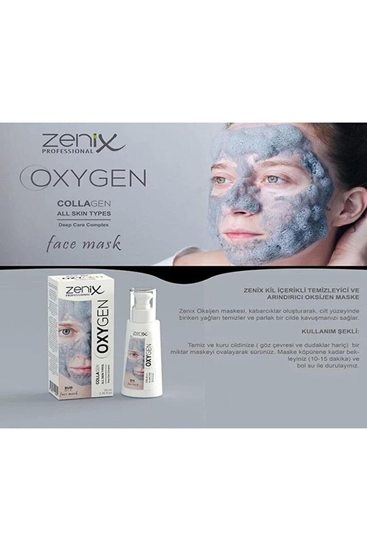 Zenix OXYGEN Köpüren Maske 70 ML