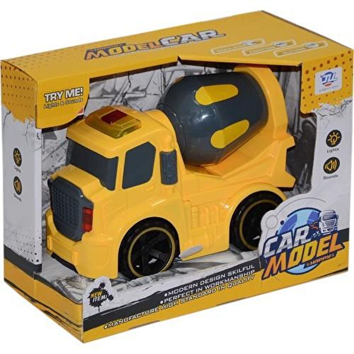 Canem Sürtmeli Sesli Işıklı İş Makineleri 24 8899-1A