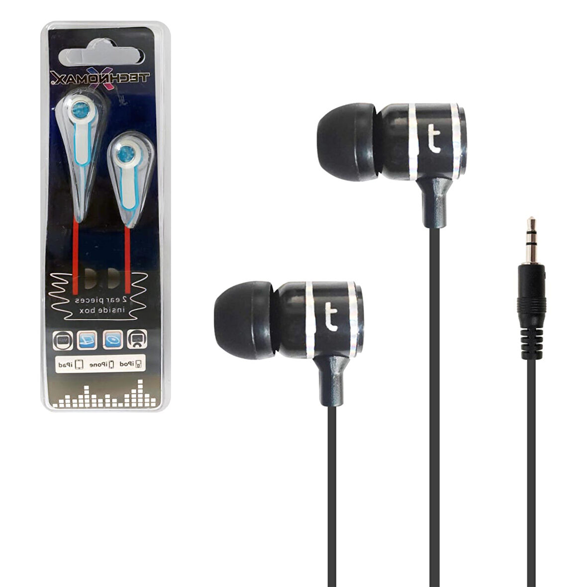 TECHNOMAX TM-2016 Kablolu Kulakiçi Kulaklık 3.5mm