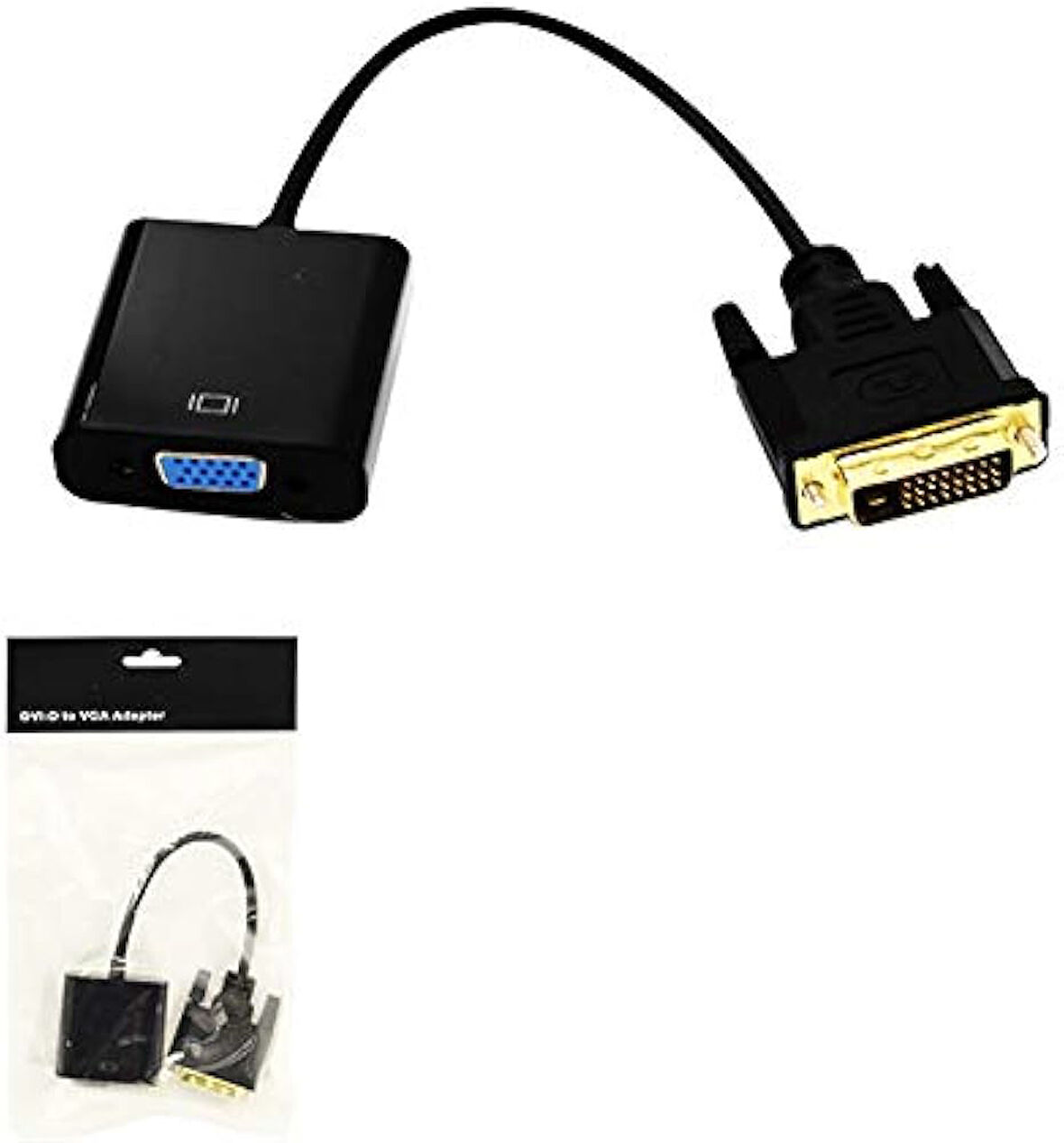 PL-7200 DVI To VGA Çevirici Kablo 24+1 Pin