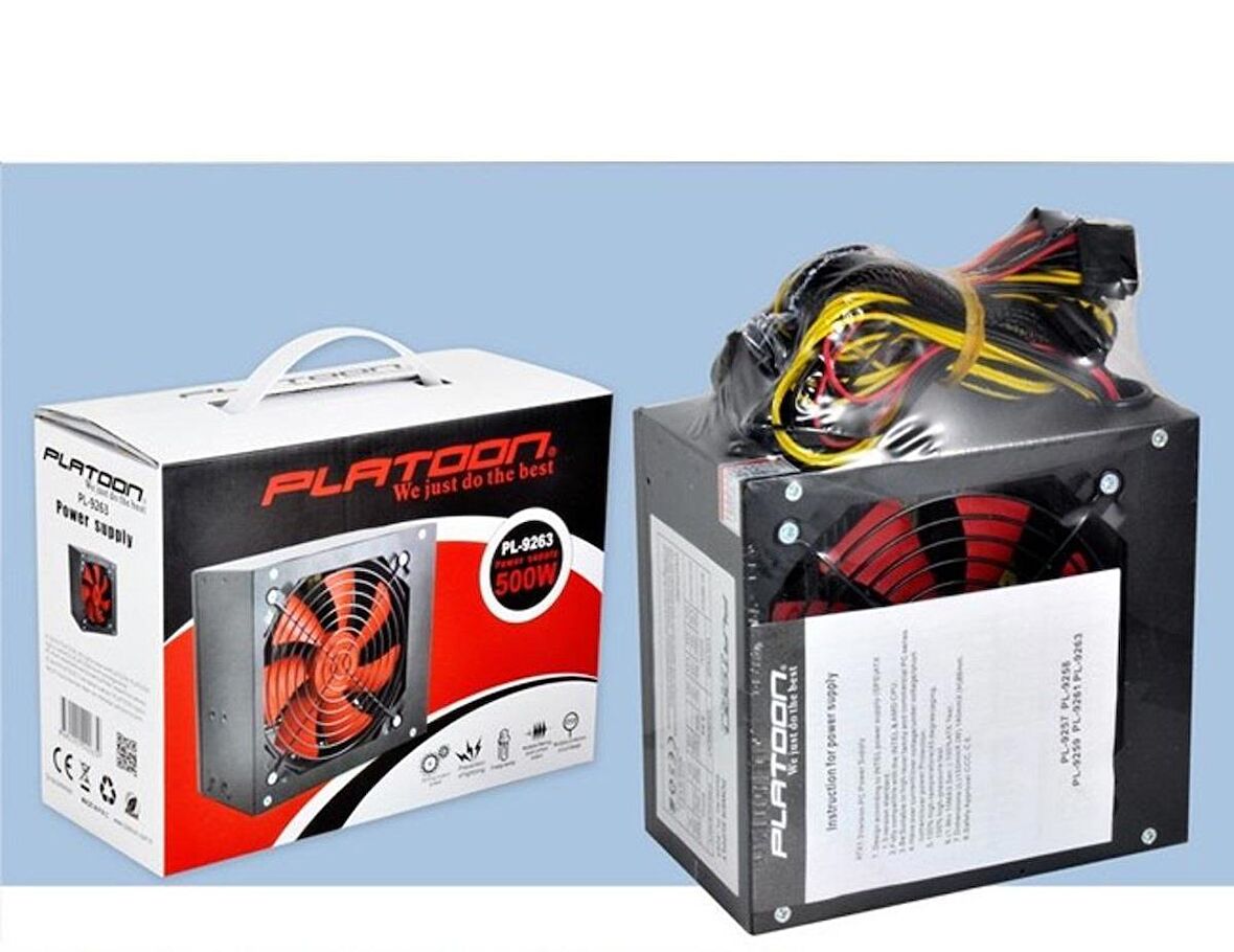 Platoon PL-9263 500W KUTULU POWER SUPPLY