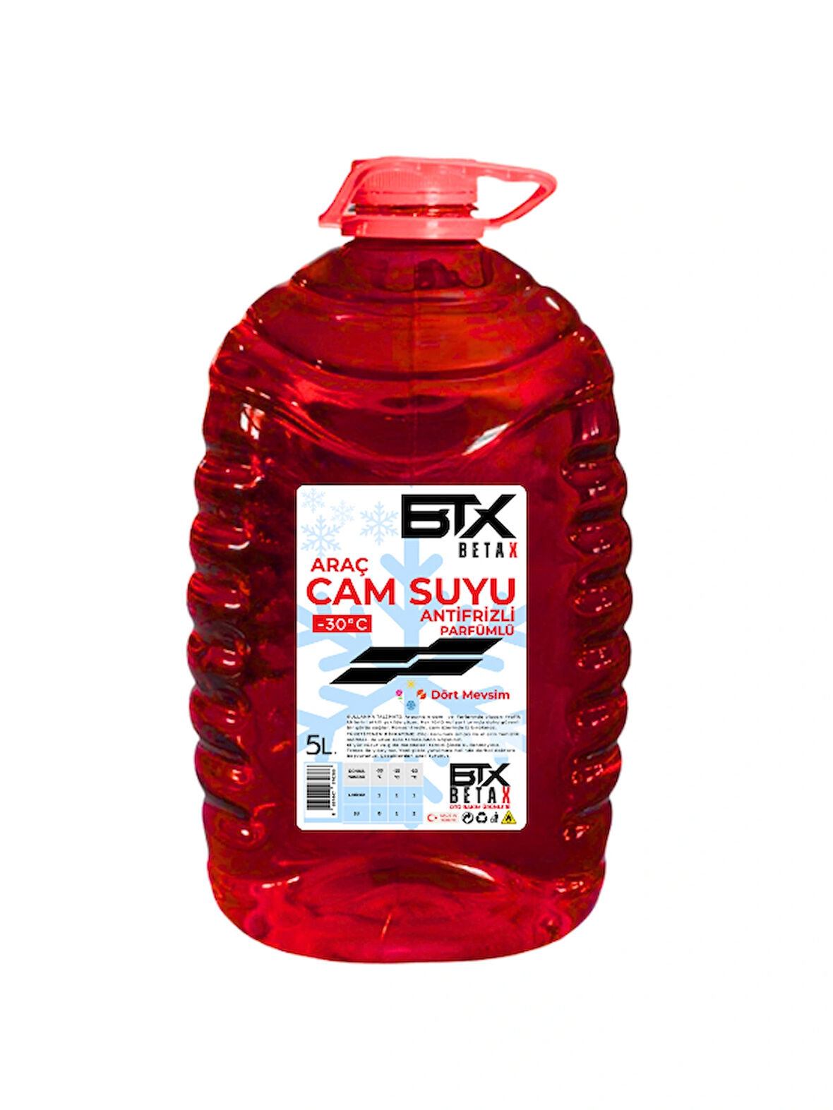 Dört Mevsim Antifrizli ve Parfümlü Araç Cam Suyu 5 LT -30 Derece