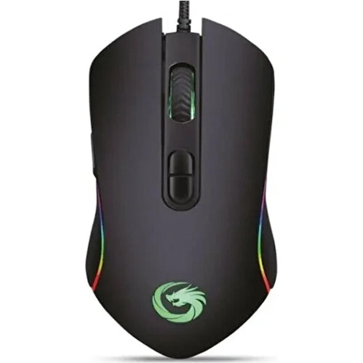 Lunatic HAWK Siyah 6400dpi RGB Ledli Gaming Oyuncu Mouse