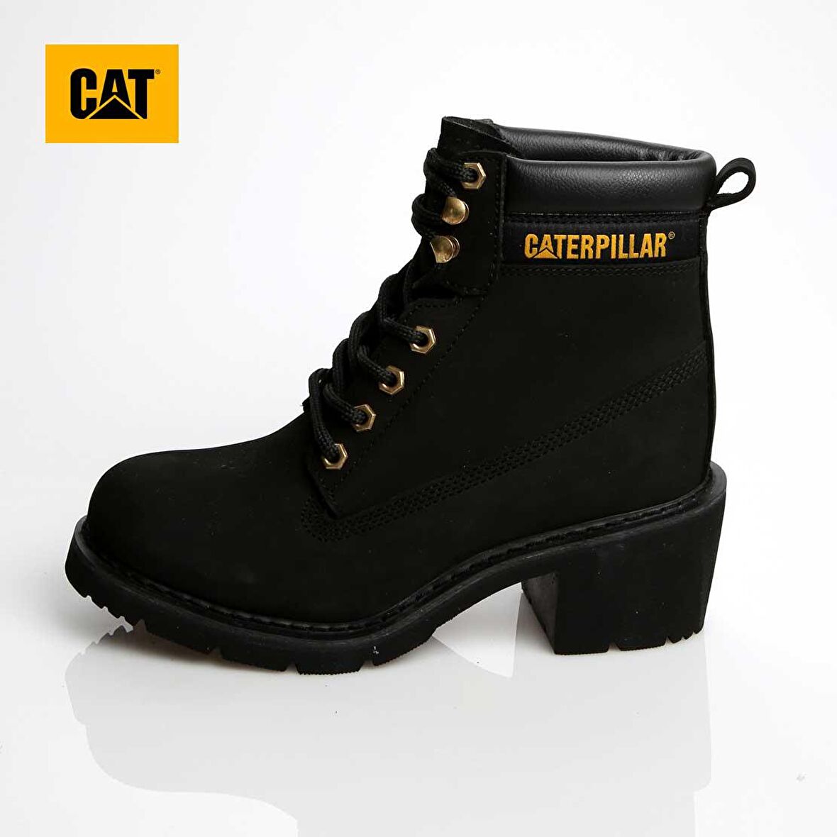 Caterpillar Black Nubuk Hakiki Deri Kadın Bot & Bootie CAT0111083401