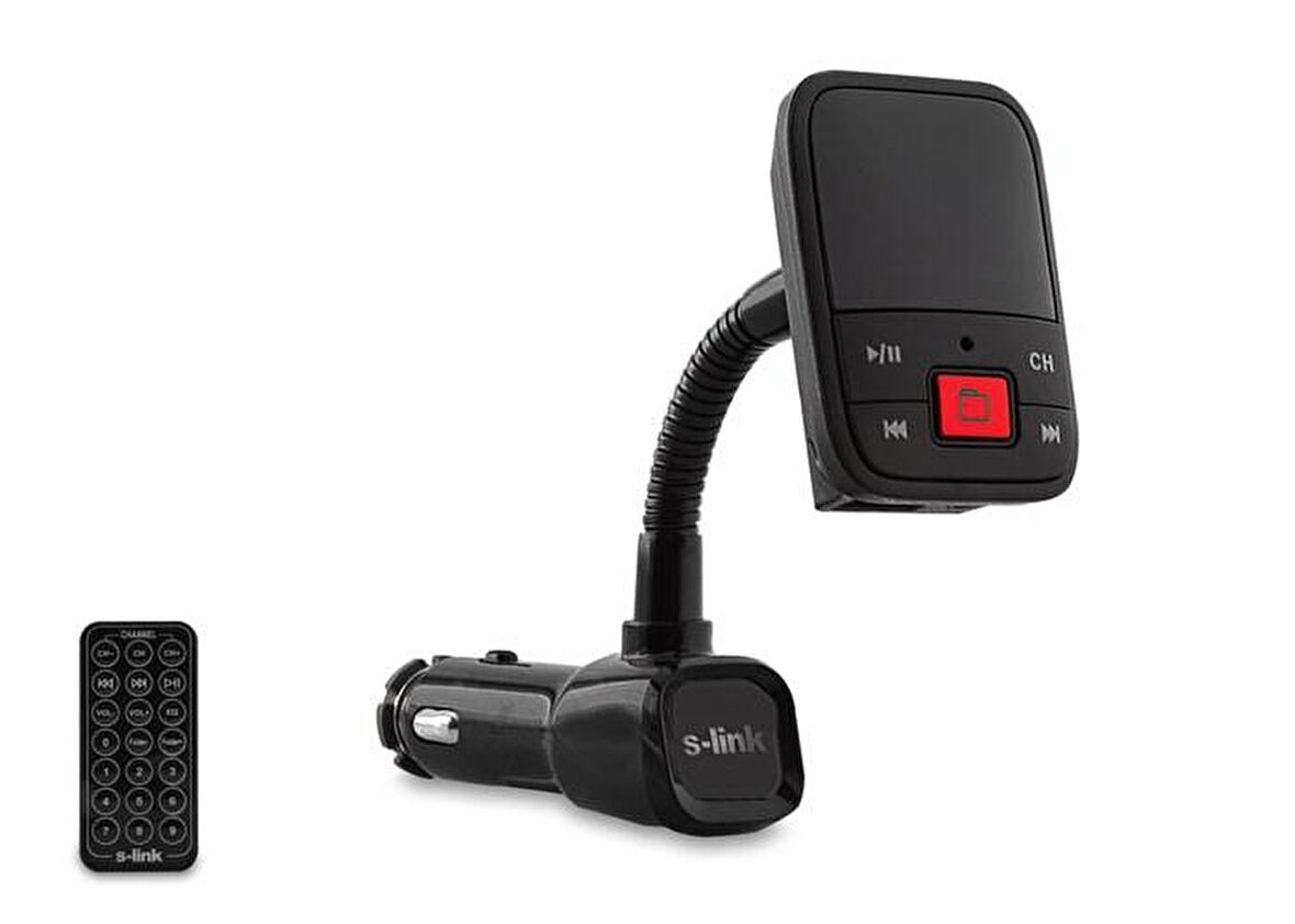 S-link SL-FM65 SD/Usb Destekli + 2.1A Usb Şarj Portlu Fm Transmitter