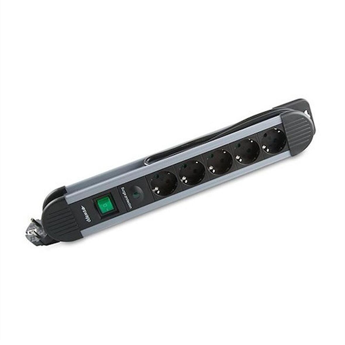 S-Link Swapp SPGKS05 1.5m 3G1.5mm2 900 Joule 5Li Akım Korumalı Çoklayıcı Piriz Gri