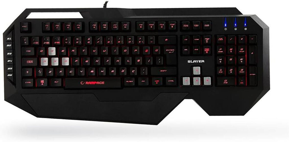 Rampage SLAYER KB-R11 Işıklı Kablolu Oyuncu Klavyesi