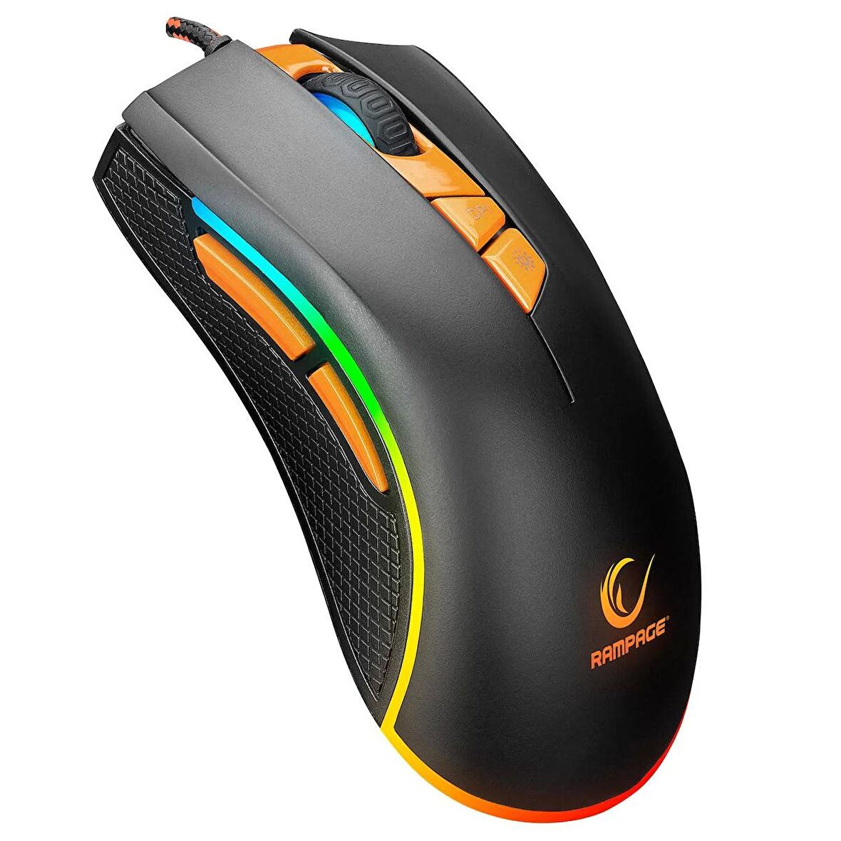 Rampage SMX-R9 Usb Siyah/Turuncu 3200dpi RGB Oyuncu Mouse