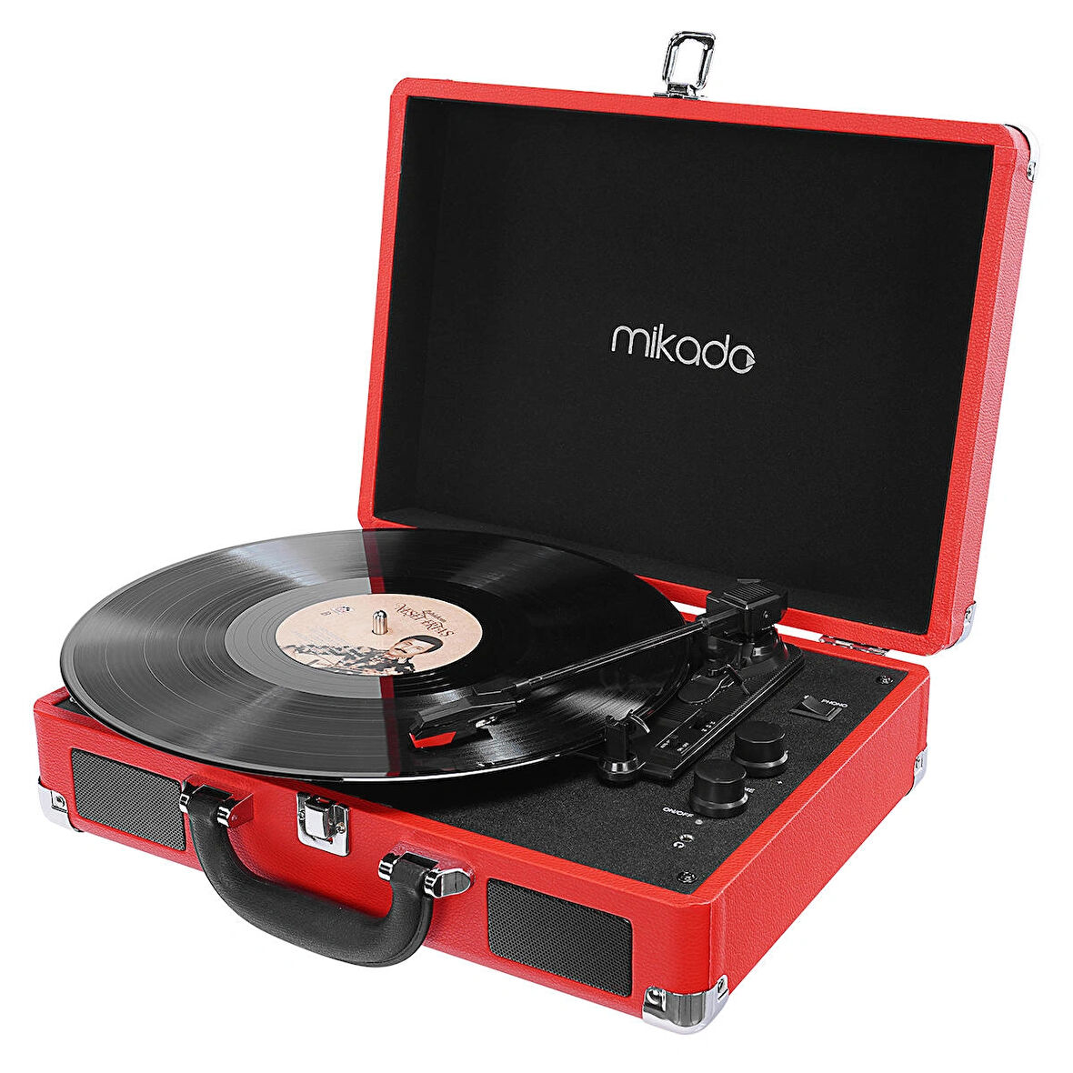 Mikado Nostalgia MN-P317 Kırmızı Pikap+Rca+Bluetooth Destekli Müzik Kutusu