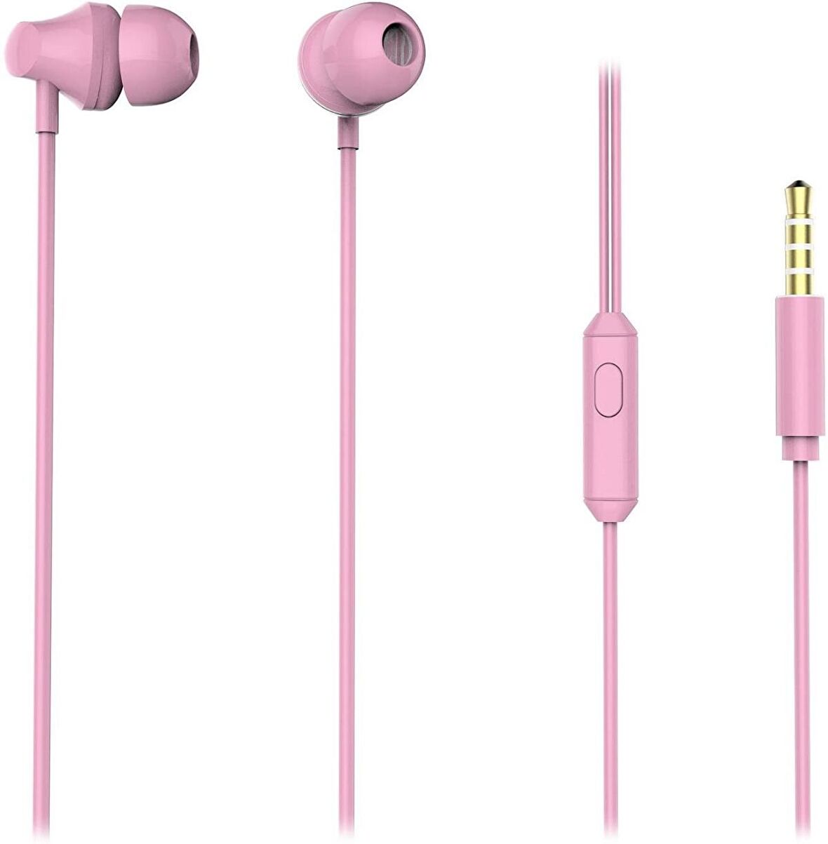 Snopy Rampage SN-R99 Elity Pembe Kulak İçi Mikrofonlu Kulaklık
