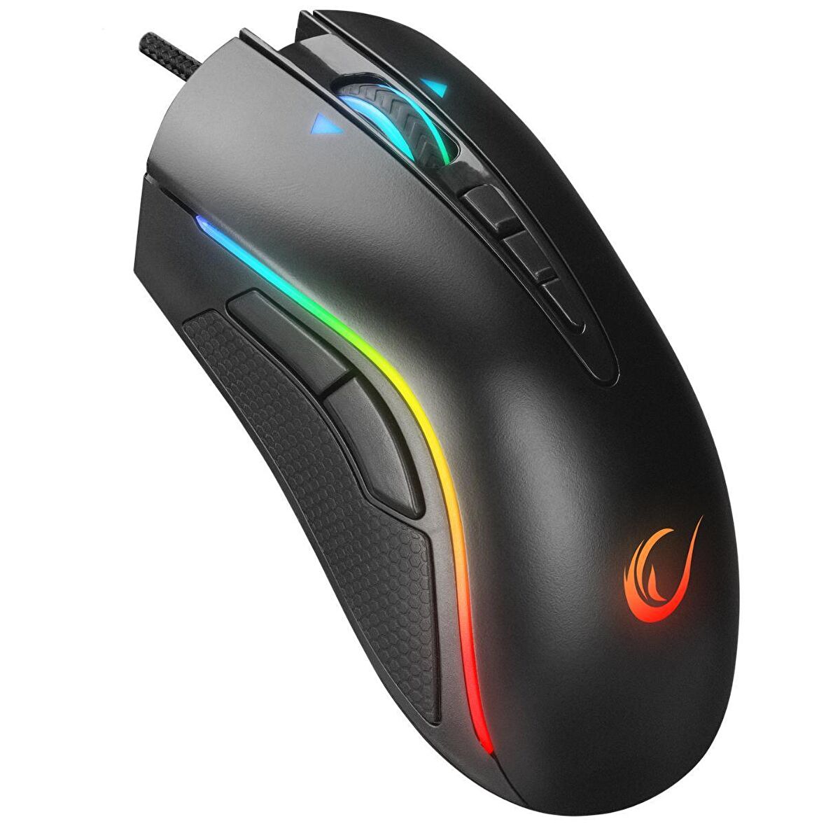 Rampage Shine SMX-R15 Usb Siyah/Gri 10 Tuş 10000dpi RGB Gaming Oyuncu Mouse