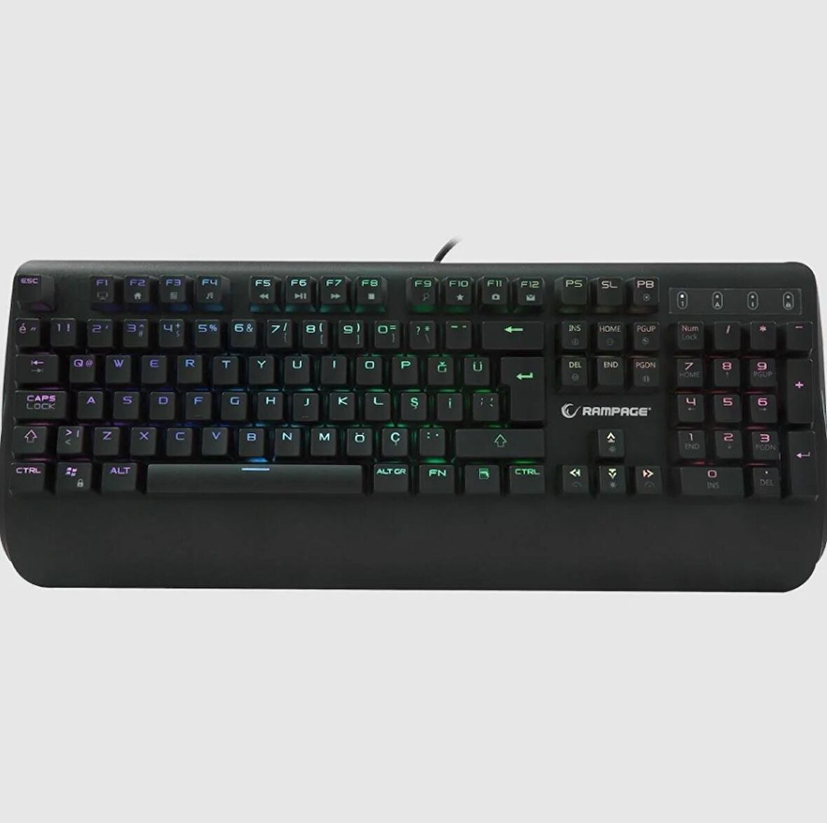 Rampage KB-R90 ORION RGB Versiyon USB Blue Switch Gaming Mekanik Klavye