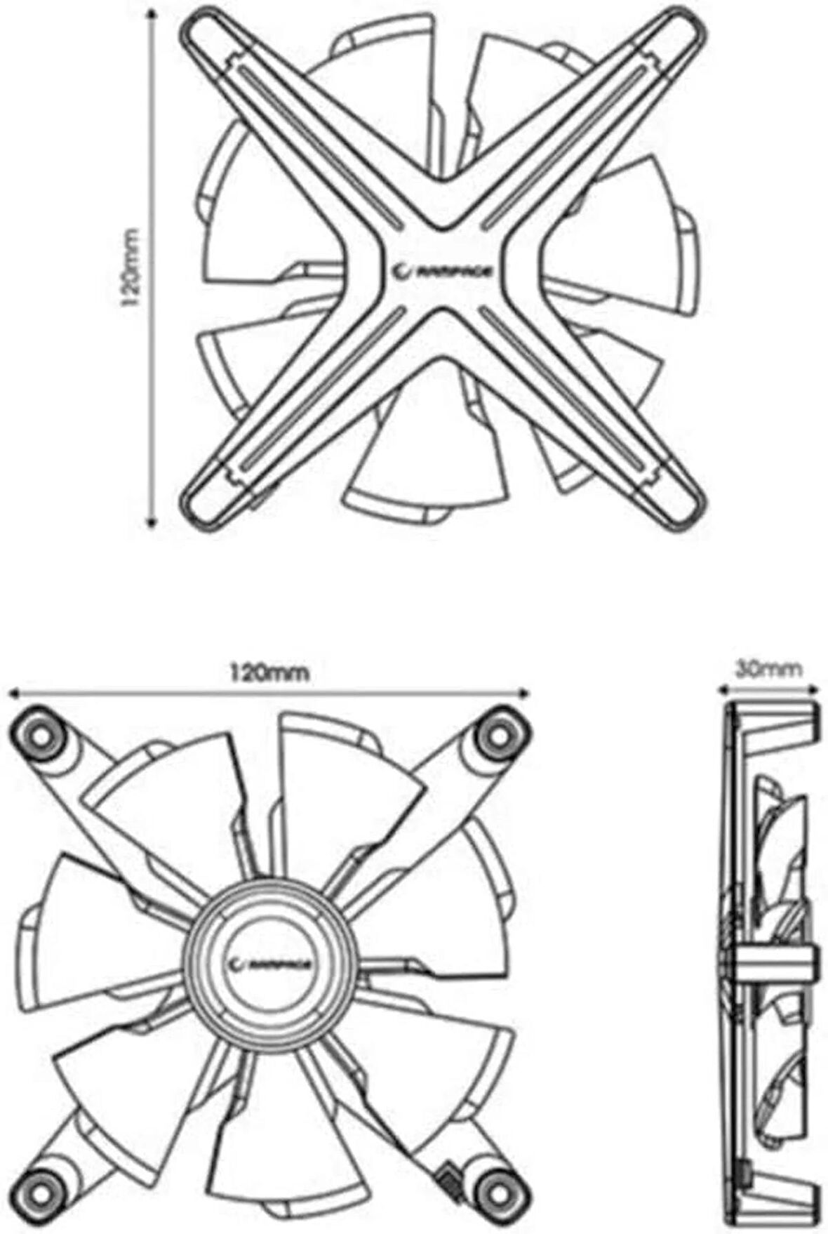 Rampage X12 Kıt Rgb 1200Rpm Beyaz Gaming Oyuncu Kasa Fan Kiti