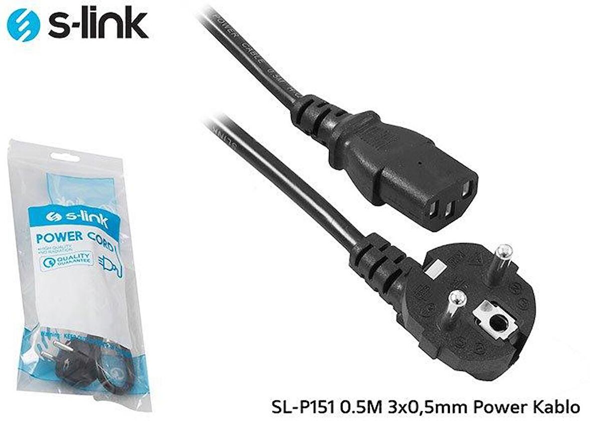 S Link Sl P151 0.5Mt 3X0,5Mm Power Kablo / S Link