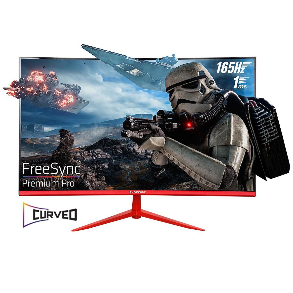 Rampage Blaze BL27R165C 27" 165HZ 1MS CSOT VA Full HD FreeSync Curved Oyuncu Monitörü