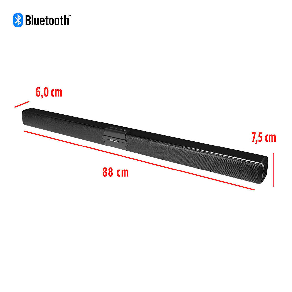 Mikado MD-SB101 Sinema Sistemi 20w Soundbar Bluetooth Hoparlör Bluetooth Speaker Usb+aux+microsd Mikado