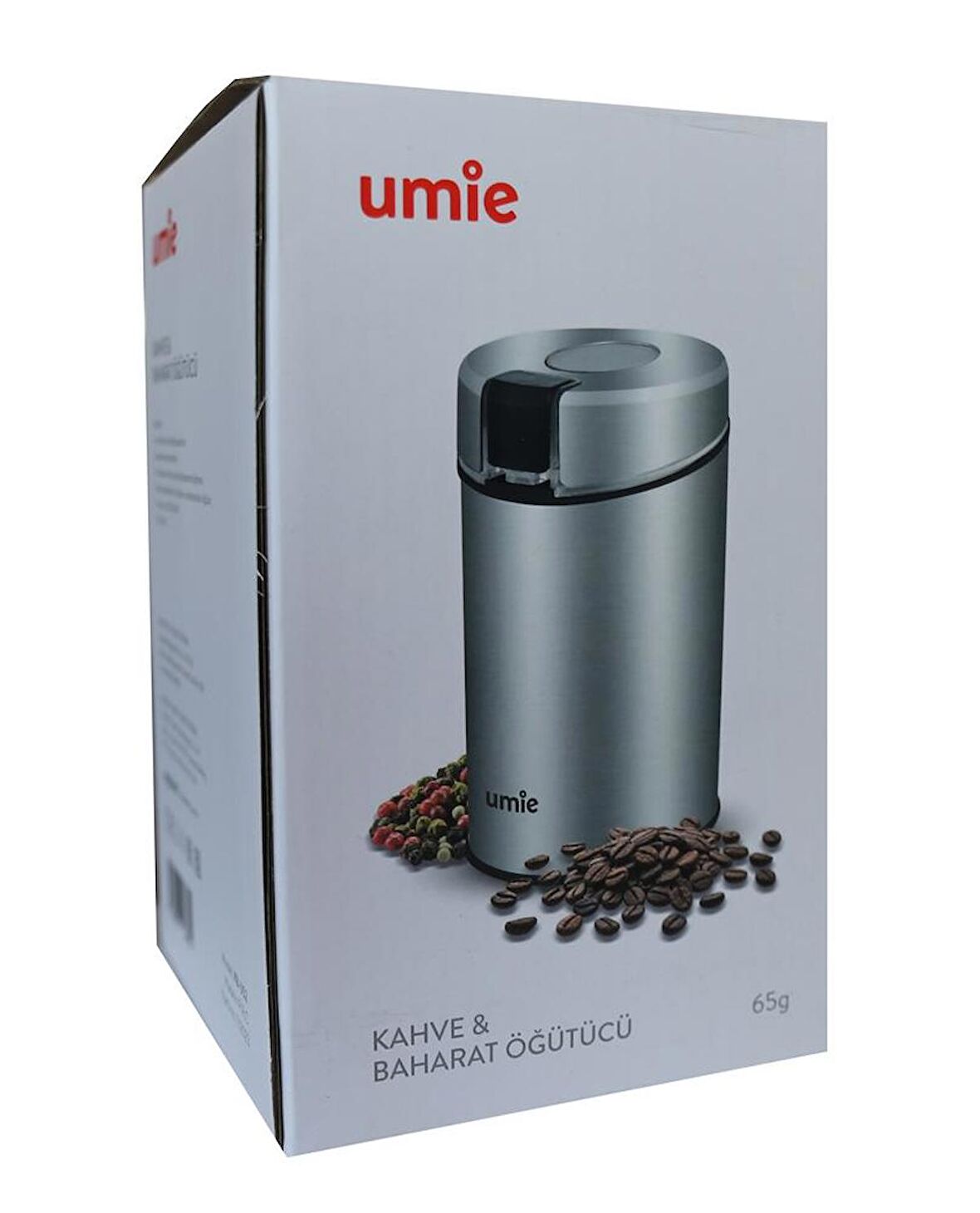 UMIE KB-U52 65G kapasiteli Pazlanmaz Çelik 160W Kahve ve Baharat Öğütücü