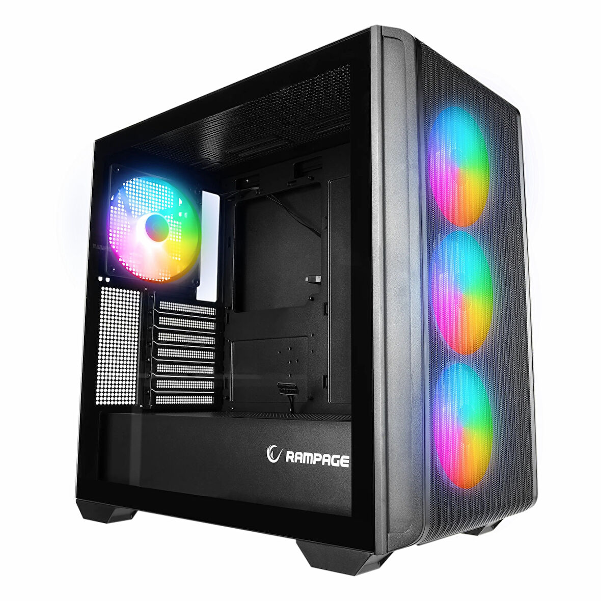 Rampage Craft Black USB 3.2 ARGB ATX Mid Tower Siyah Kasa