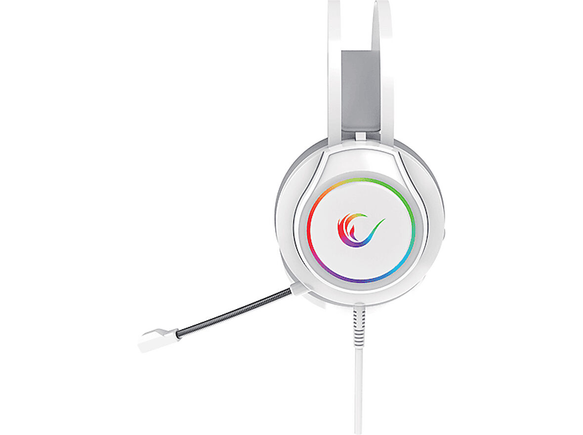 RAMPAGE RM-K45 ORBIT-S RGB Led 7.1 Gaming Mikrofonlu Oyuncu Kulaklığı Beyaz