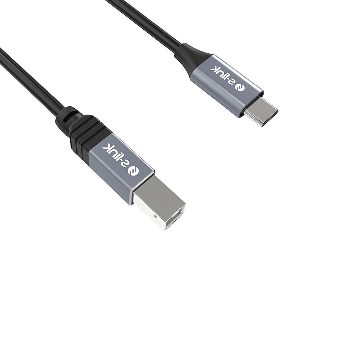 S-link SL-U2004 Usb2.0 1.5m Metal Başlıklı Siyah Yazıcı Kablosu