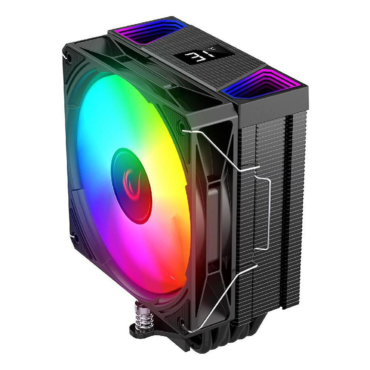 Rampage OCTAGON C70 Siyah 12cm ARGB Sıcaklık Göstergeli Hava Soğutucu - OCTAGON C70 SIYAH