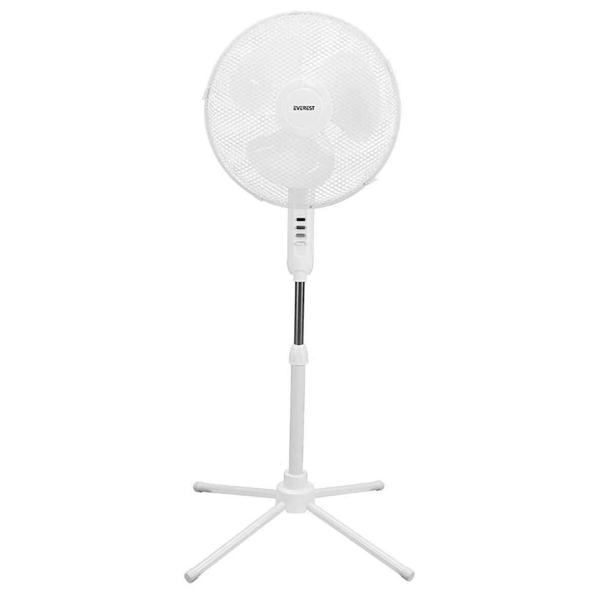 Everest FAN10 EcoWind Beyaz 16" Maks 45W 3 Kademe 1100RPM Metal Yıldız Ayak 3 Bıçaklı Vantilatör/ Pervanesi