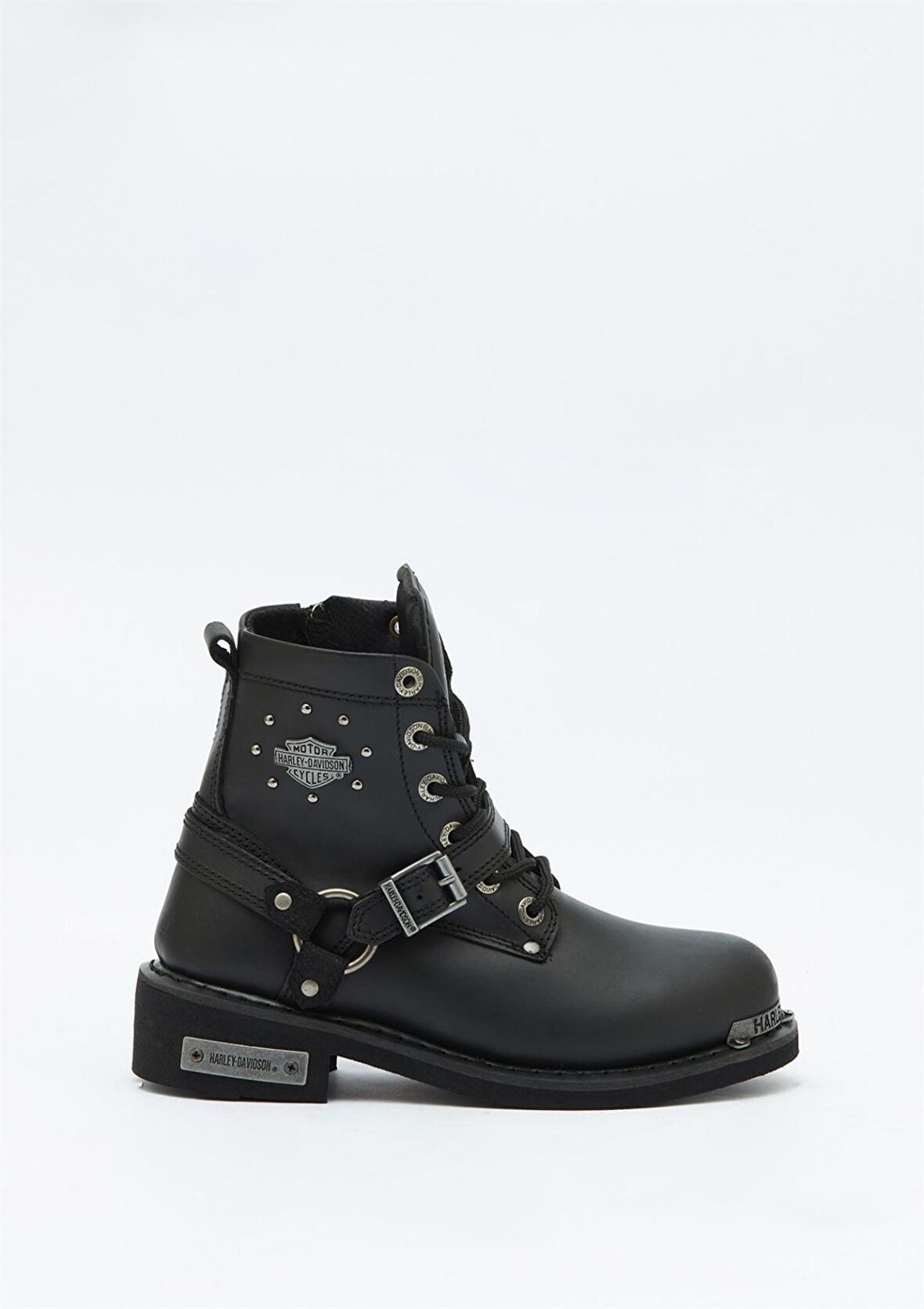 Black Hakiki Deri Kadın Bot & Bootie HD0777042303