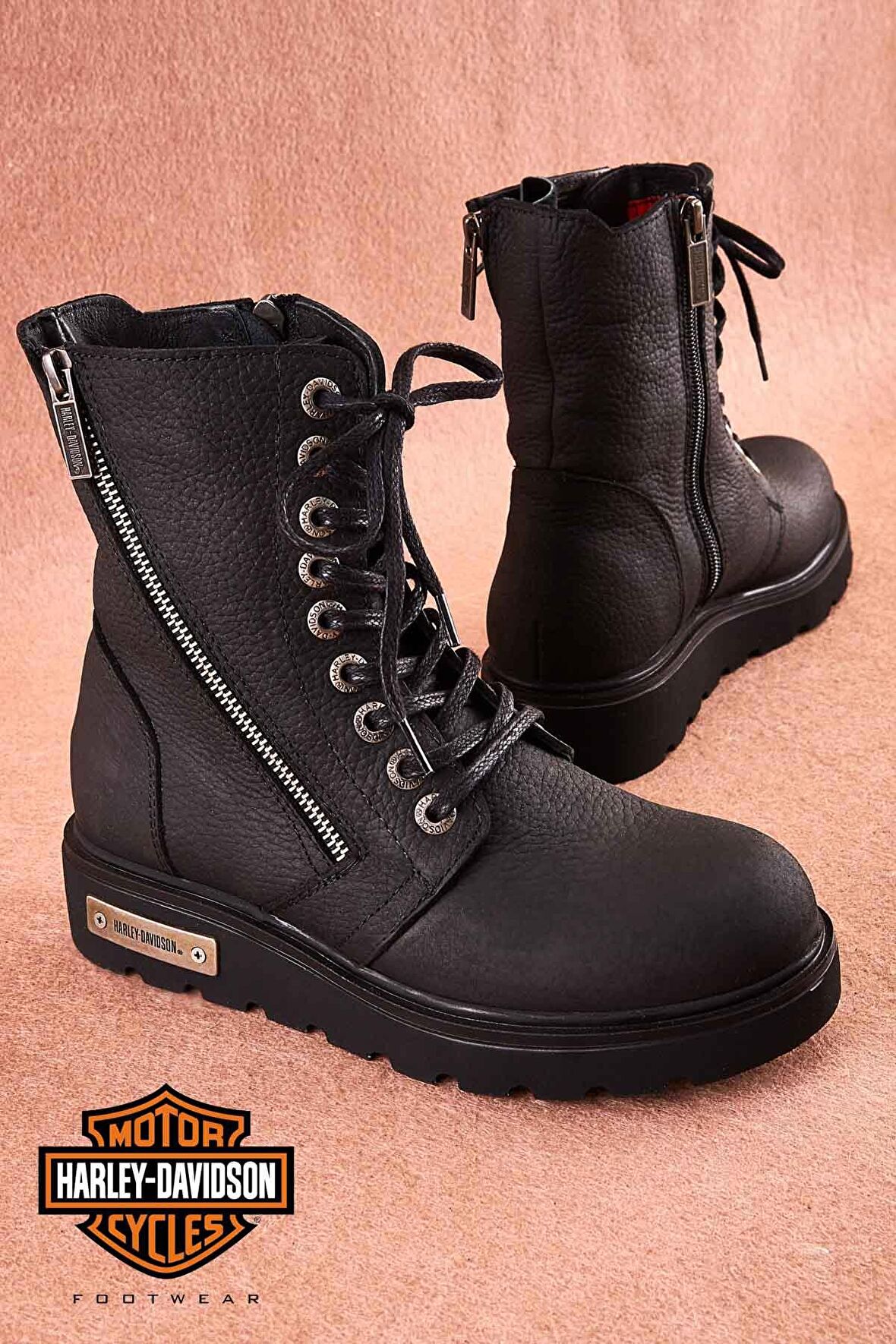 Black Hakiki Deri Kadın Bot & Bootie M0777053903