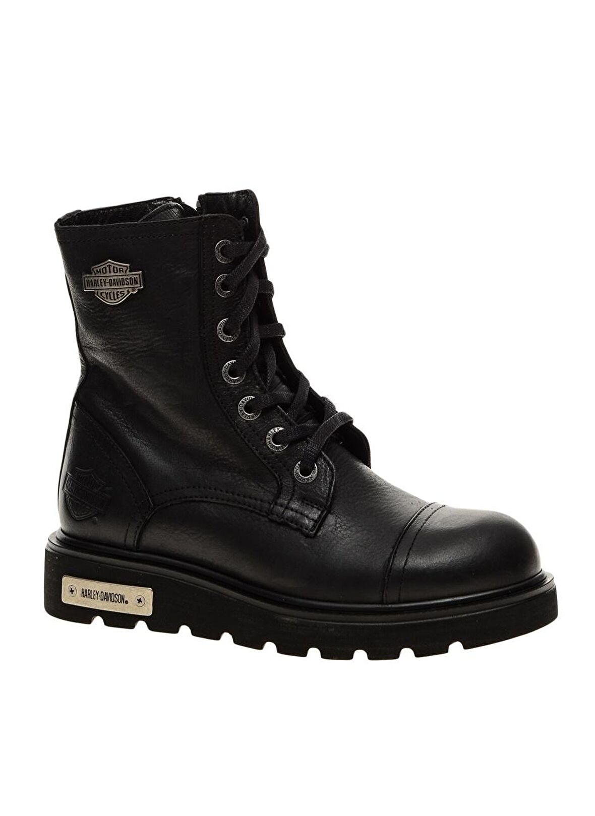 Black Hakiki Deri Kadın Bot & Bootie HD0777054003