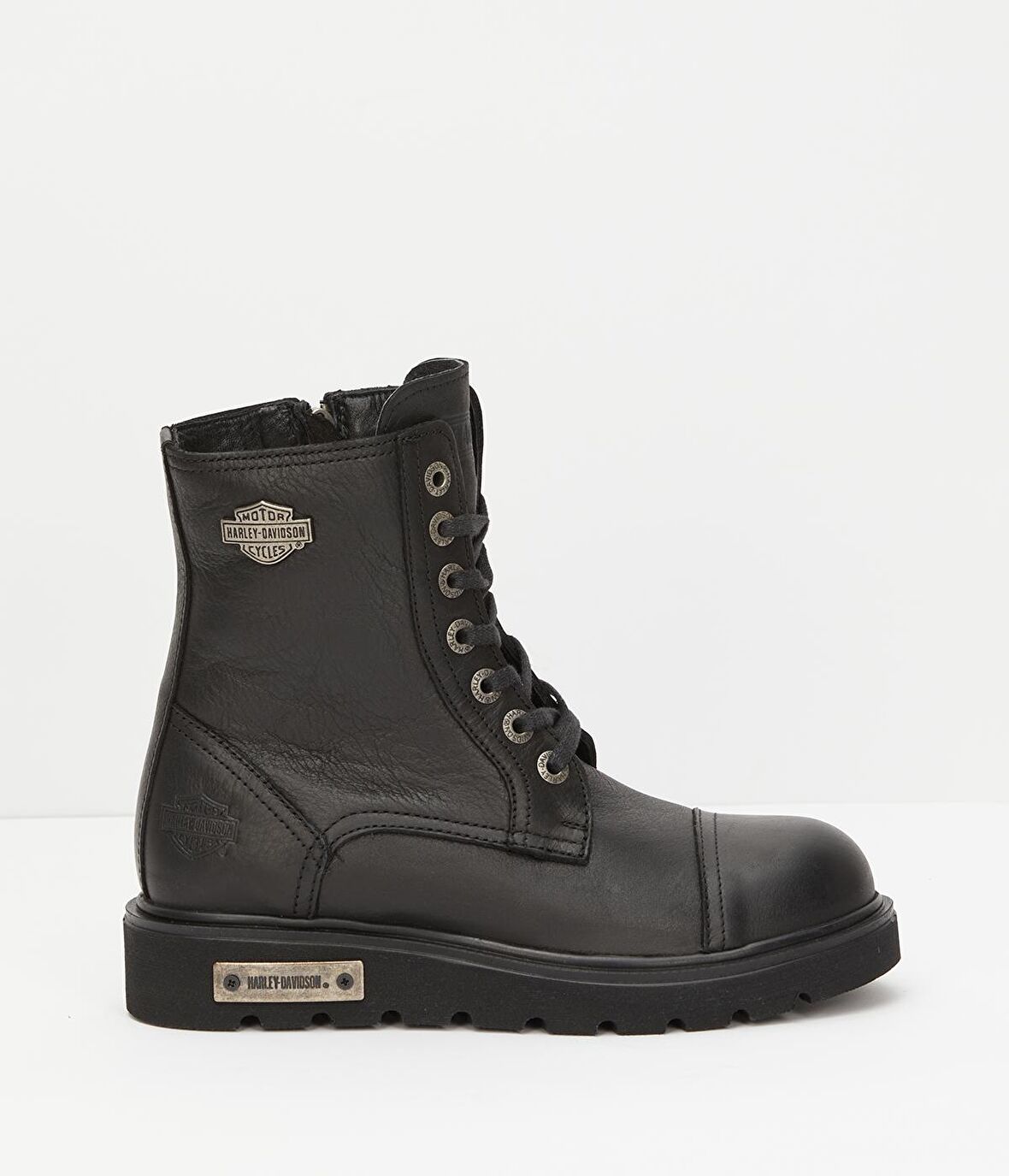 Harley Davidson Black Hakiki Deri Kadın Bot & Bootie HD0777054003