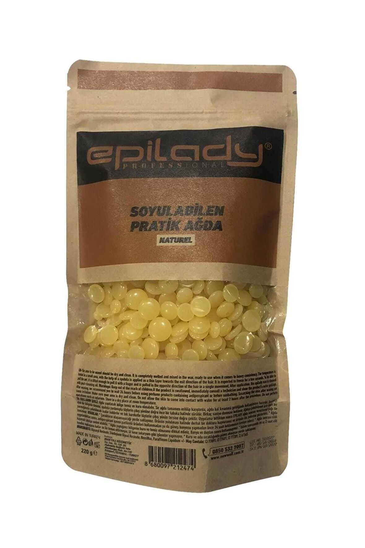 Soyulabilen Pratik Ağda Naturel 220 g 86800972124740