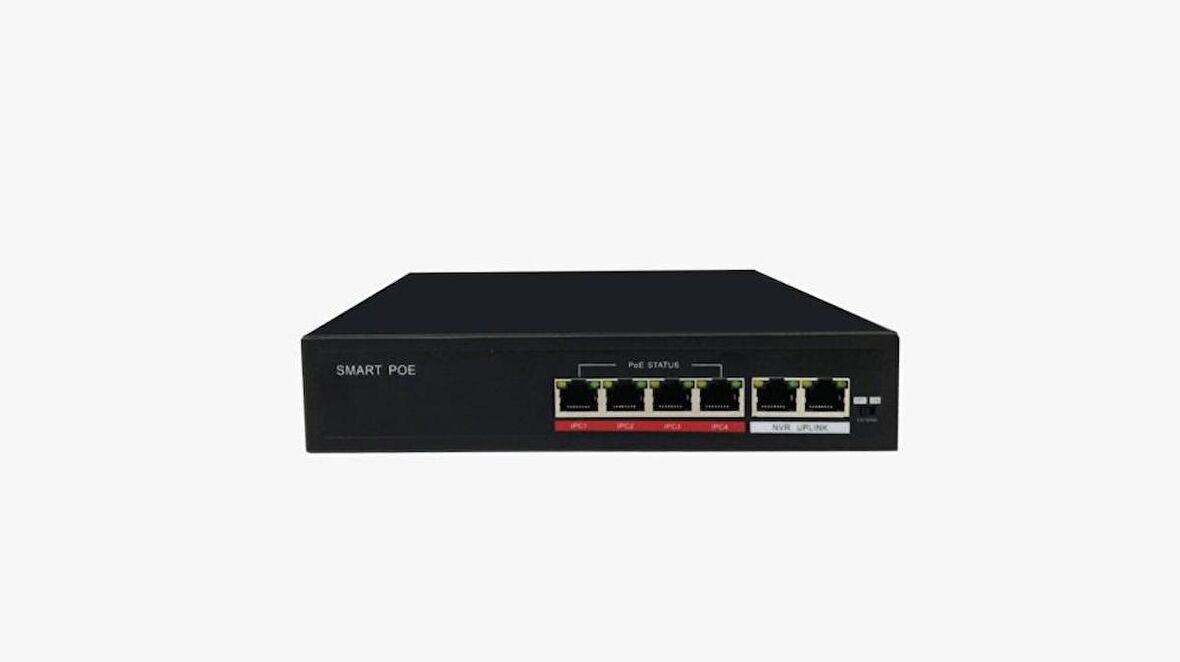 URANIUM POE-4002-48W 4 PORT 10/100 + 2 PORT 10/100 RJ45 UPLINK POE SWITCH