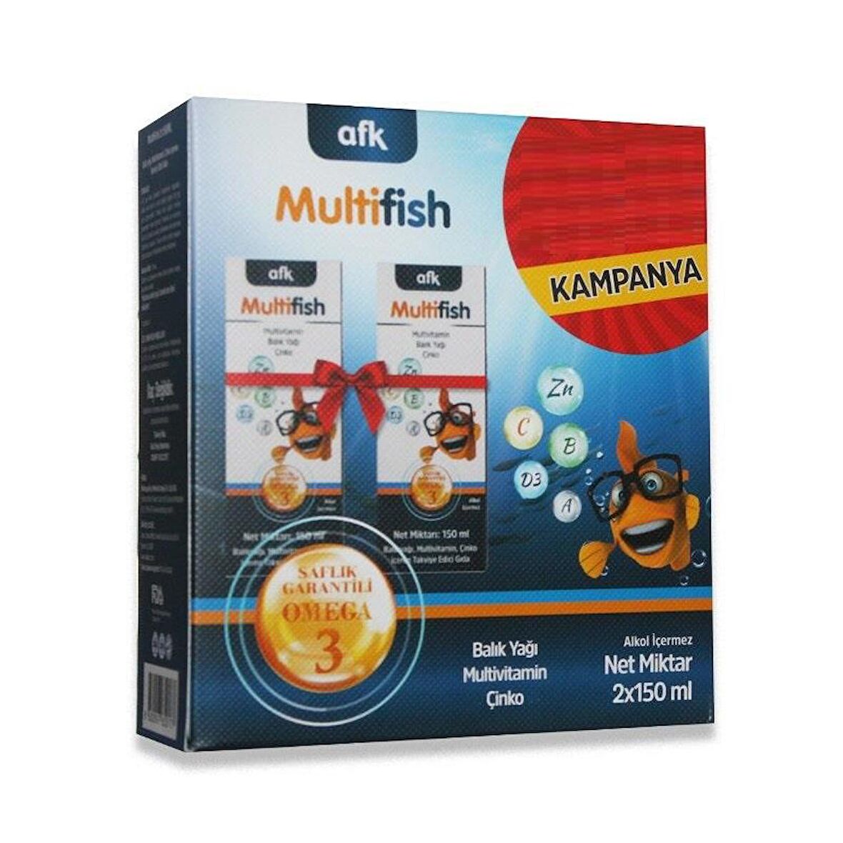 Afk Multifish Şurup 2 Adet x 150 ML