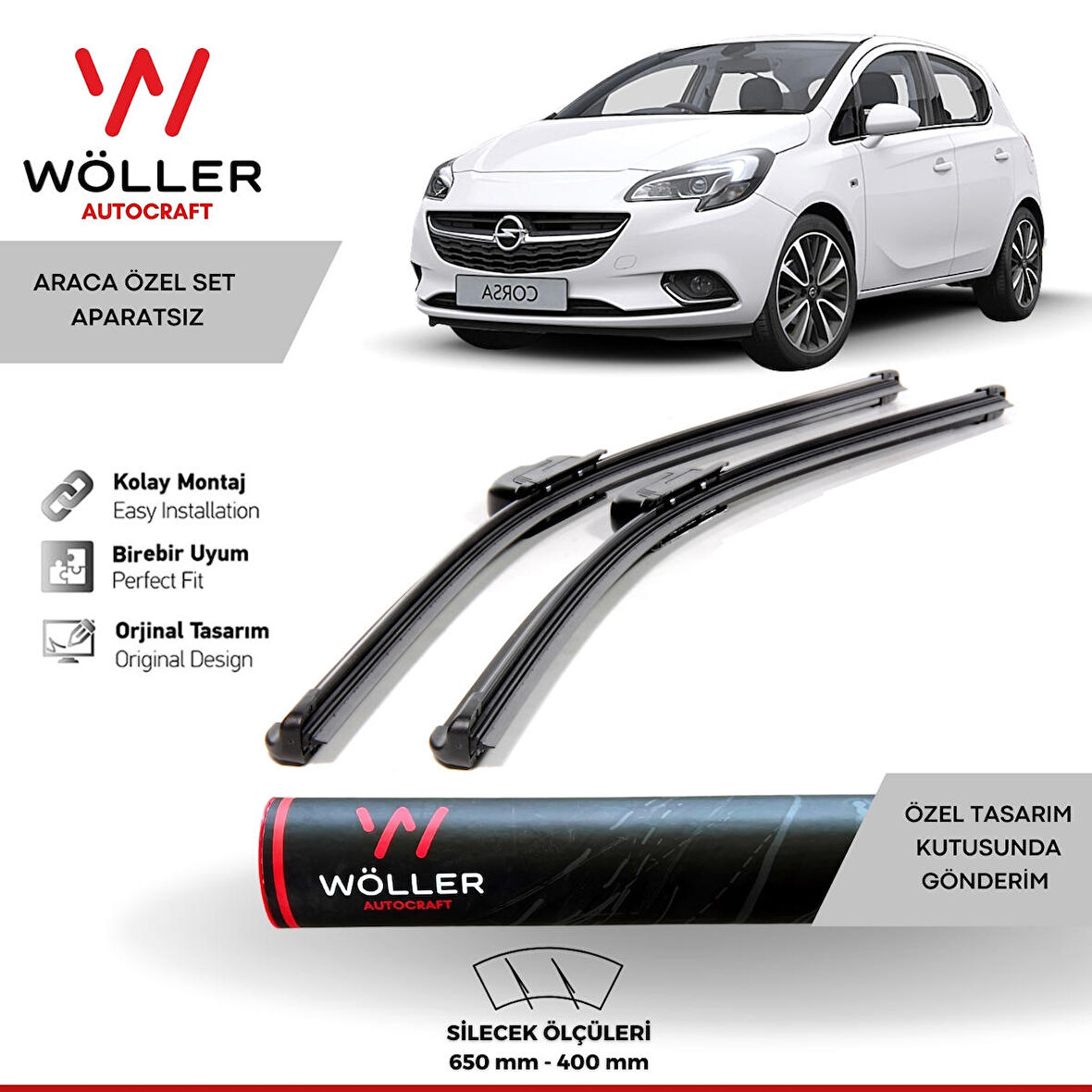 Opel Corsa E Silecek 2015 2019 Wöller Silecek Takımı Araca Özel