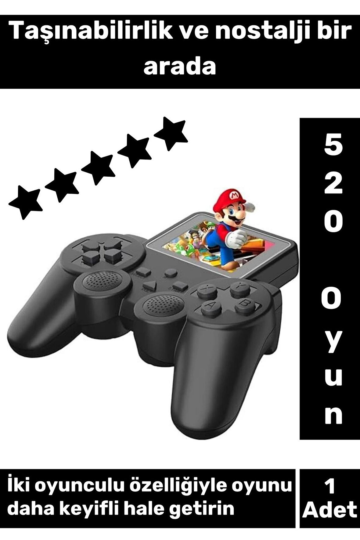 520 Oyunlu Kablosuz Oyun Konsolu Atari Oyun Konsolu Game Stick Retro Street Fighter
