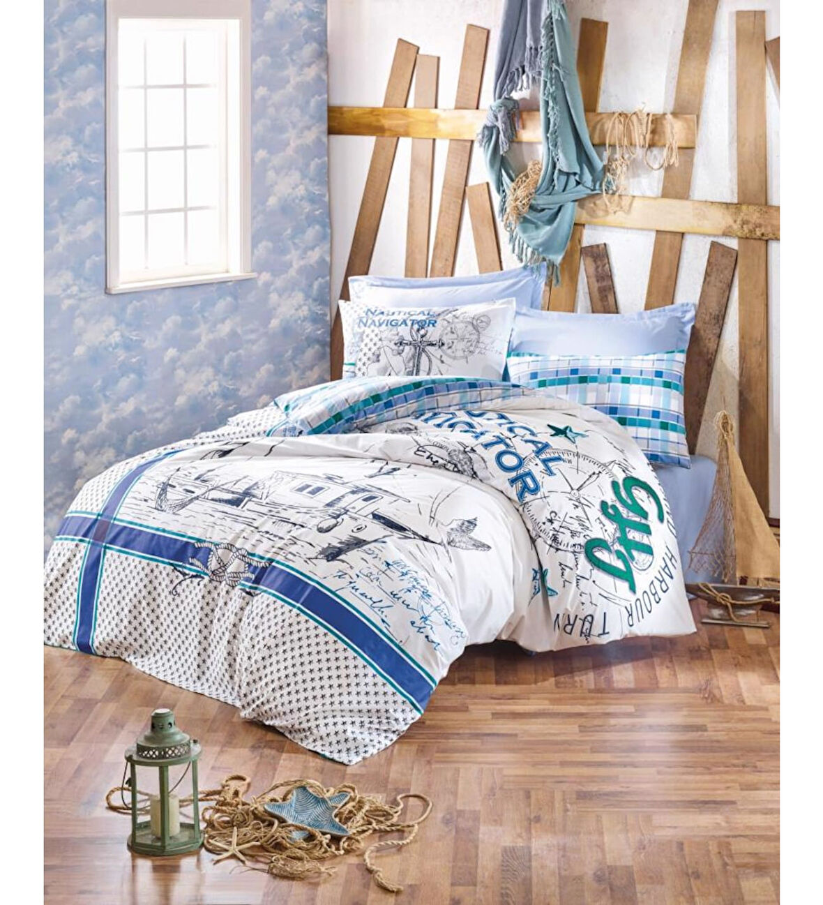 CB MARİTİME ÇİFT KİŞİLİK NEVRESİM TAKIMI VİRA YEŞİL