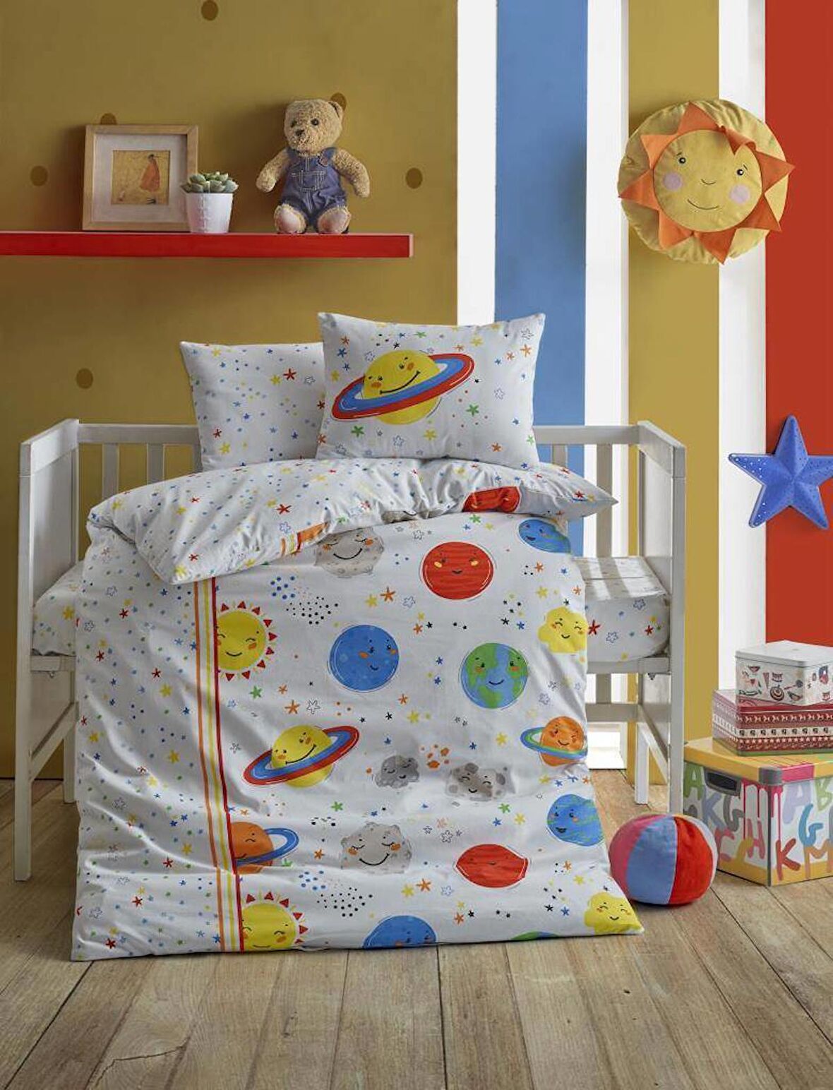 Cotton Box Bebek Nevresim Takımı - Gezegen