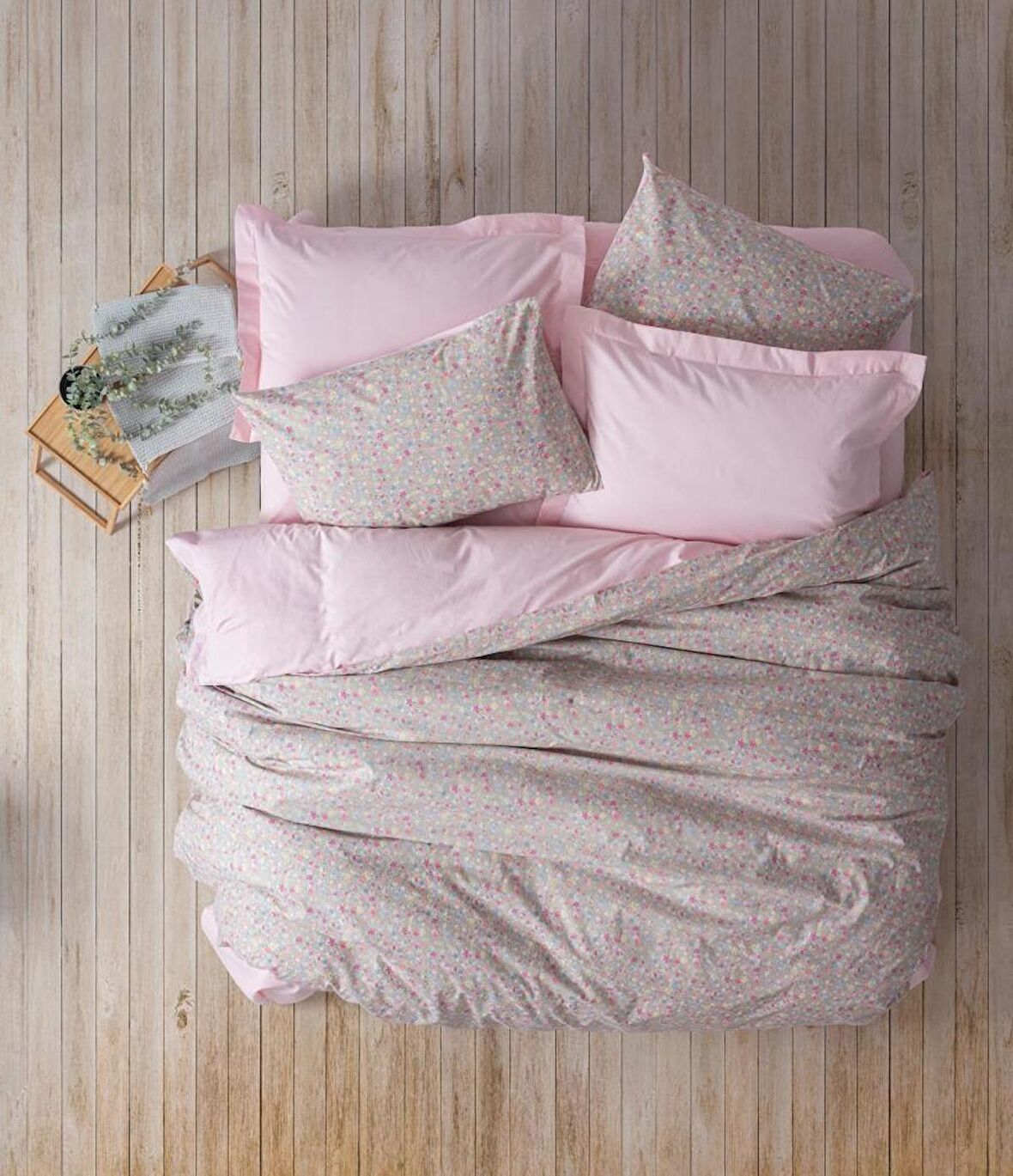 Cotton Box Tek Kişilik Petit Nevresim Takımı Sihu Pembe