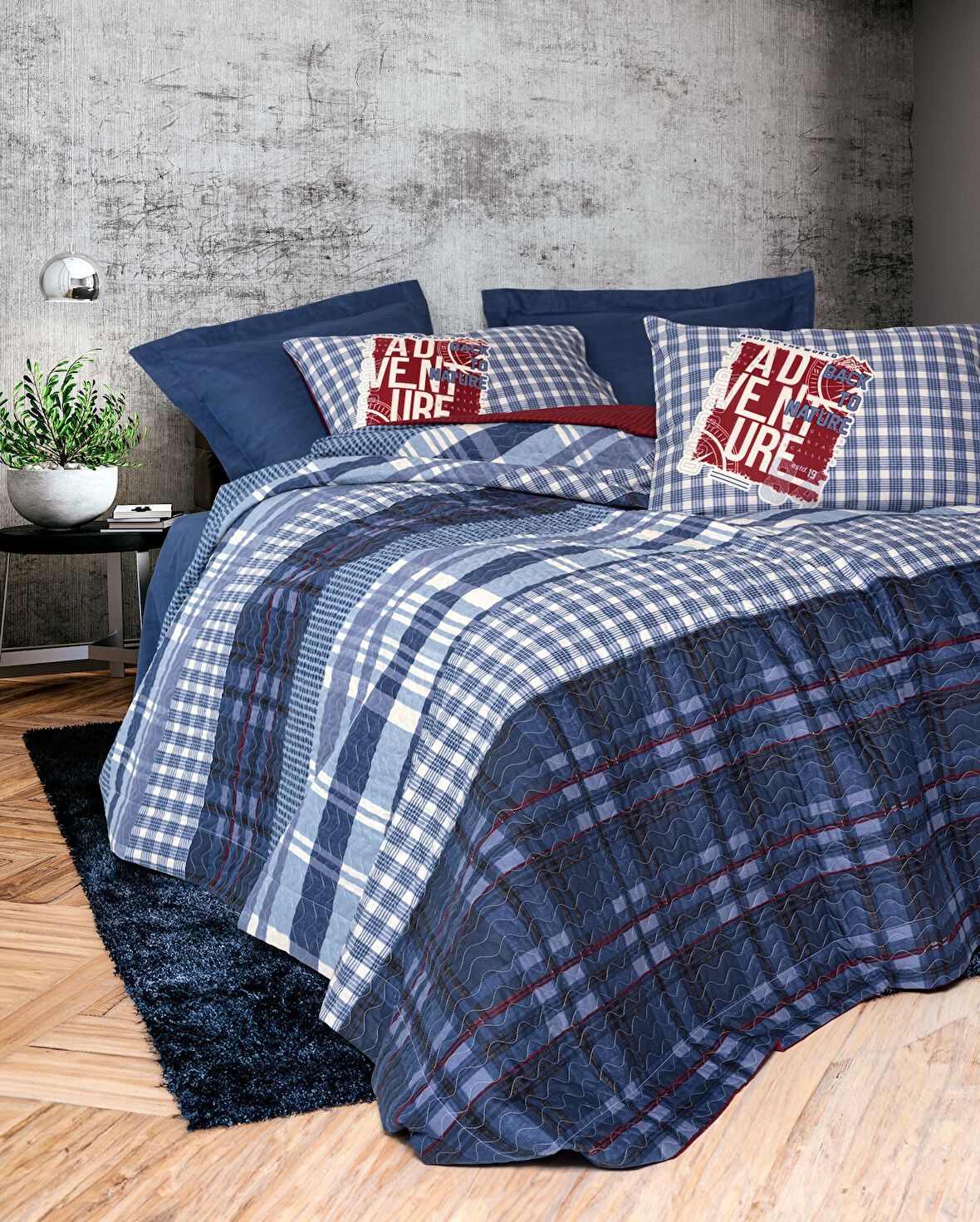 Cotton Box Masculine Çift Kişilik Complete Set Roger Lacivert