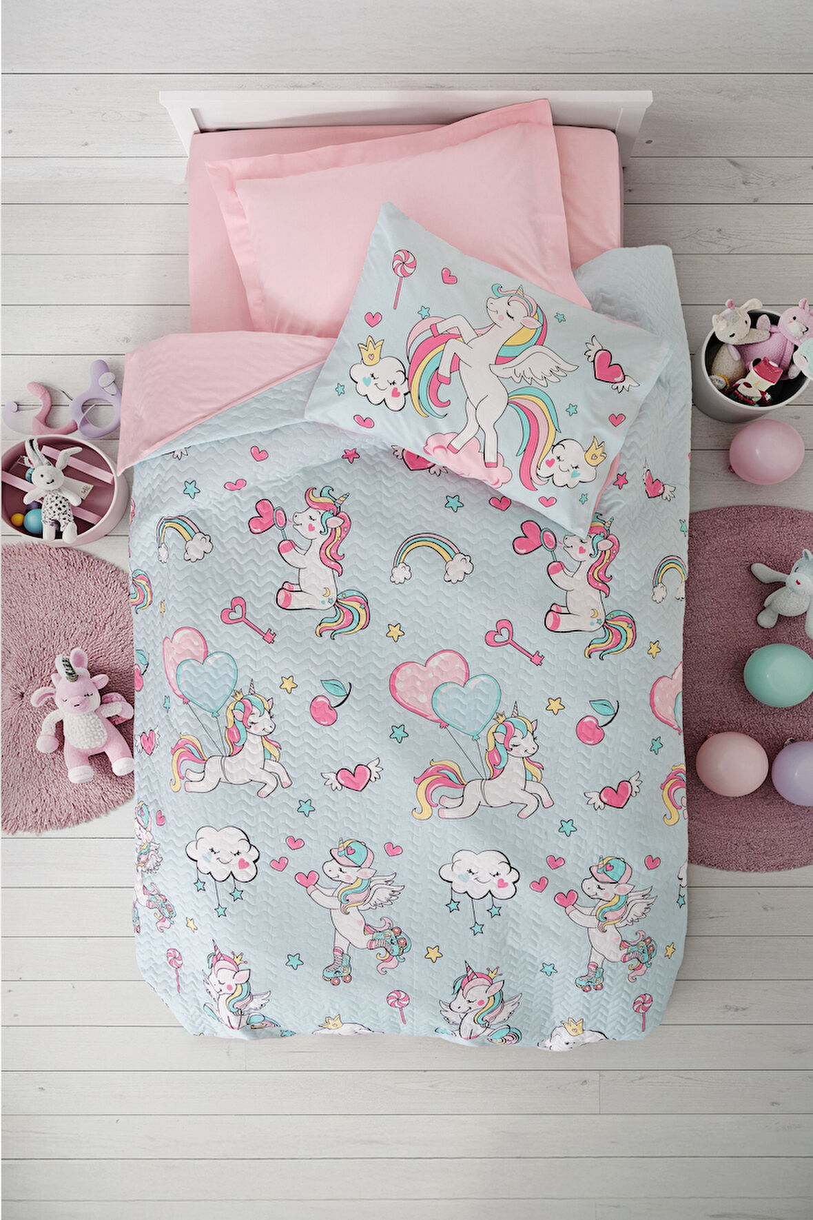 Cotton Box Junior Tek Kişilik Complete Set Twinka Pembe