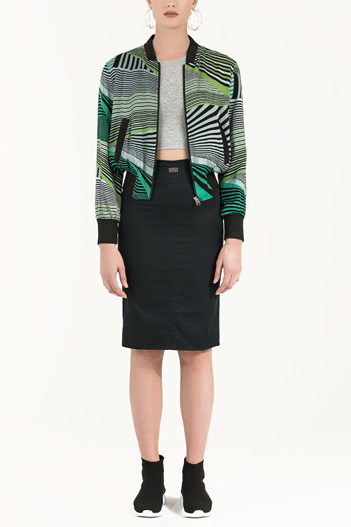 Lacivert Dar kesim cepli etek 80390 | 38